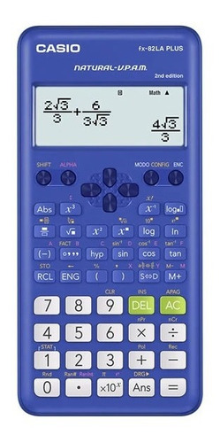 Calculadora Científica Casio Fx-82la Plus Color Azul