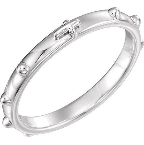 Anillos Bisutería - Sterling Silver Rosary Ring - Size 10