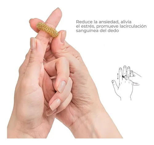 Anillo De Acupuntura Masaje Sensorial Reductor De Estr s