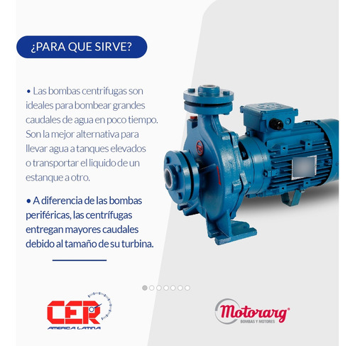 Bomba Centrifuga Bridada Motorarg Bcm 335n 3,5 Hp 380v