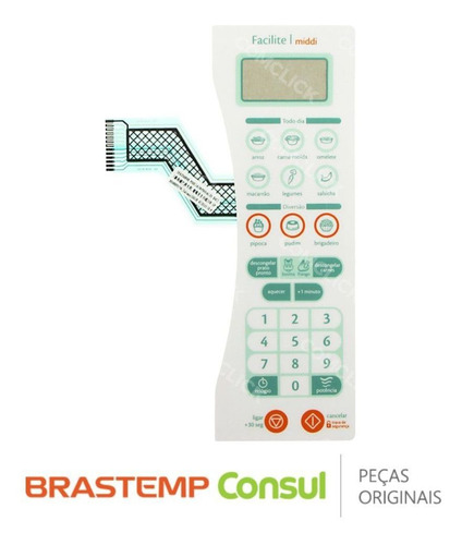 Membrana / Painel Frontal Micro-ondas Consul Cms30abhna