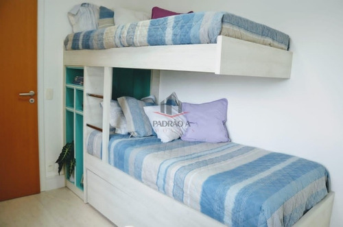 Imagem 14 de 18 de Apartamento Em Condomínio Padrão Para Venda No Tatuapé, 3 Dorm, 1 Suíte, 2 Vagas, 91 M², Apartamento Mobiliado, Nunca Habitado. - 1823