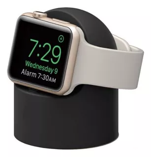 Dock Redondo Silicone Base Suporte Para Carregar Apple Watch