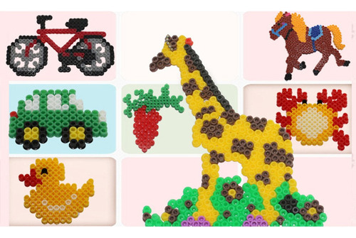 12x Limpar Plástico Perler Contas Pegboard Se Encaixa 5mm