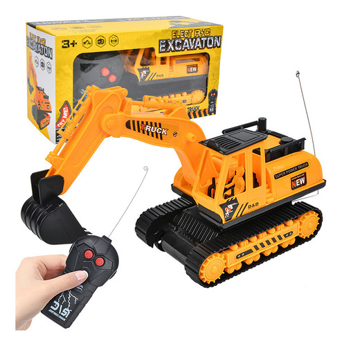 Excavadora De Coche Para Niños De 2 Canales Y 2.4 Ghz Con Co