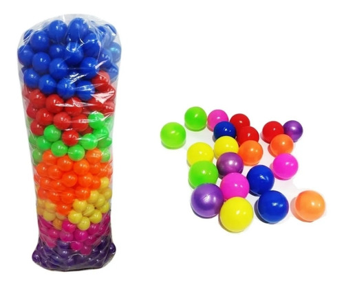 500 Pelotas Plásticas Multicores Vivos