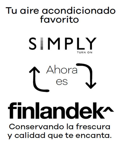 Aire Acondicionado. Convencional Finlandek 9000 Btu 110 V Fd