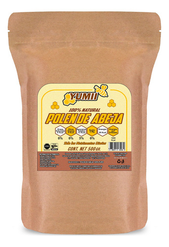 Polen De Abeja 100% Natural Yumi 500g Producto Méxicano