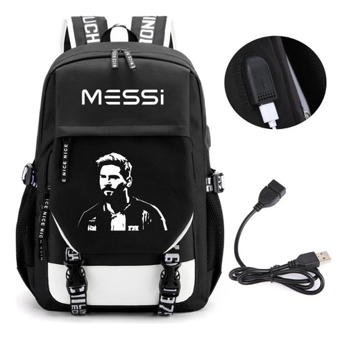 New High-capacity Football Star Messi Backpack Football 2024