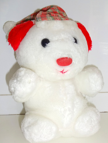 Oso De Peluche Escocés Blanco Navidad