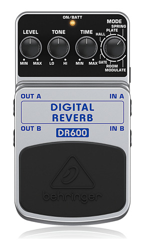 Dr600: Pedal Digital Reverb Behringer Dr 600