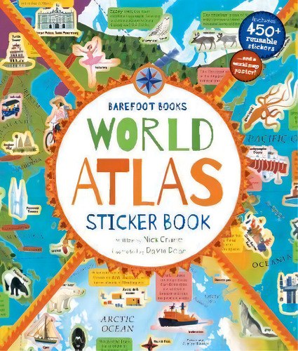 World Atlas Sticker Book, De David Dean. Editorial Barefoot Books Ltd, Tapa Blanda En Inglés