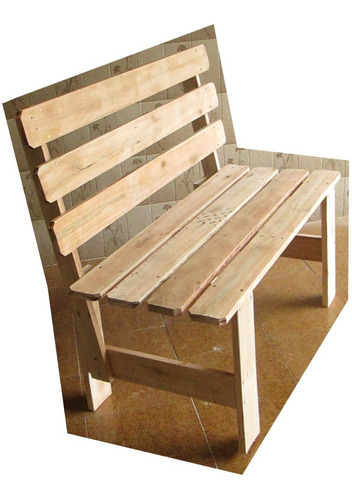 Banco P Jardim De Madeira Lixada, Pallet Com Encosto - Euca -p/ Decorar Sua Casa, Chacara, Sitio Com Personalidade