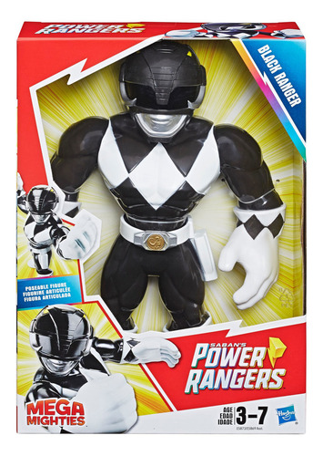 Figura Power Rangers Mega Mighties Ranger Negro Hasbro