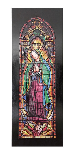 Cuadro Virgen De Guadalupe Estilo Vitral