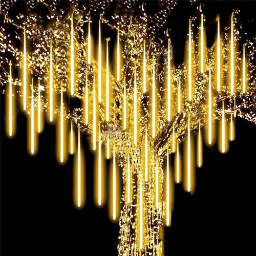 Imagen 6 de 7 de Luces Led Guirnalda Lluvia Meteoro Cascada Navidad Azul