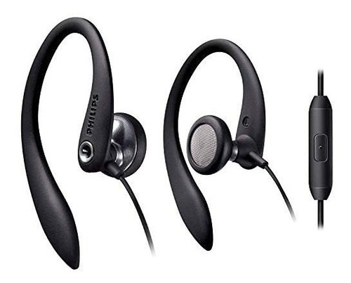 Philips Auriculares Deportivos Sobre La Oreja Con Micrófono,