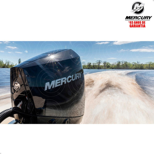 Motor De Popa Mercury 4t 250hp Xl V8 Dts Pess Física Branco