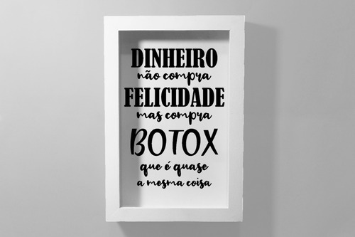 2 Quadros Porta Capsula De Botox Em Mdf 30x20x6cm