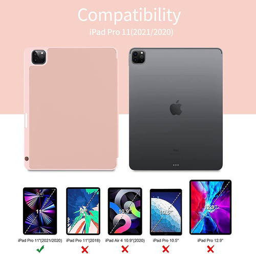 Imagen 3 de 8 de Funda Akkerds iPad Pro 11 2021 Cover Protector C/ Portalápiz