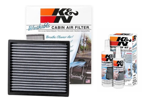 Filtro De Ar Condicionado K&n Vf2001 E Kit De Limpeza