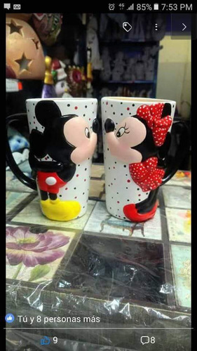 Venta De Dúo De Tazas De Cerámica De Mike Y Mimi