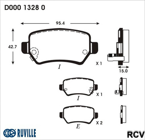 Balatas Disco  Trasera Para Chevrolet Astra  2.0t 2006