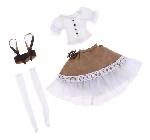 1/4 Bjd Doll Outfit / Doll Shirt, , Medias, Correas De