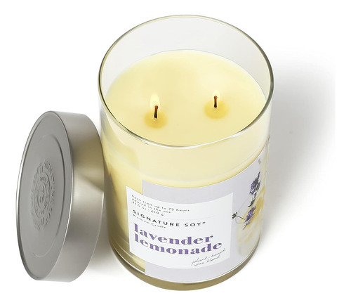 Vela Perfumada Con Tapa Y Limonada De Lavanda