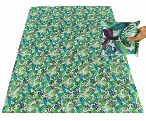 Imagen 5 de 5 de Lona Playera Supergrande 2x1,5m 4 Personas 4 Presillas Bolsa