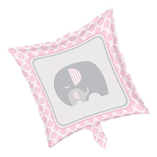 Creative Converting 317222 Pink Elephant Baby Shower Globo M