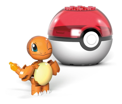 Mega Construx Pokémon Pokébola Charmander Construcción