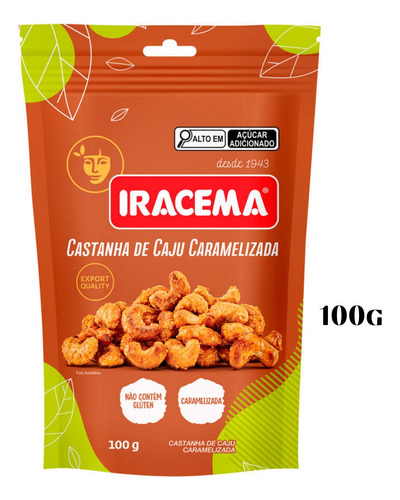 Iracema Castanha De Caju Glaceada 100g Riclan