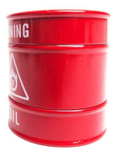 Tambor de aceite Dichavador, metal grande, 3 piezas, Ph5888, color rojo
