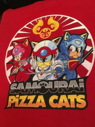 Samurai Pizza Cats - Red - Animacion - Polera- Cyco Records