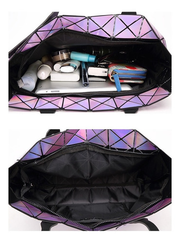 Bolsa Estilo Issey Miyake Bao Bao Geométrica Grande