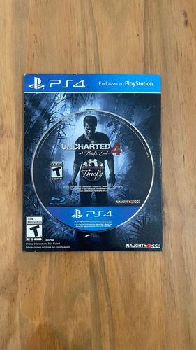 Uncharted 4 Ps4 Físico Sobre (Usado)
