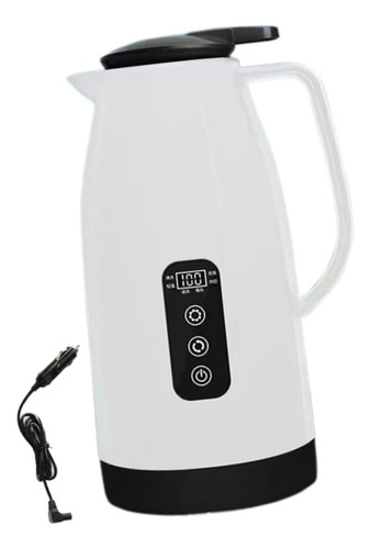 Caldeira De Água Viagem Carro Chaleira 12v 24v Branco 1,5l