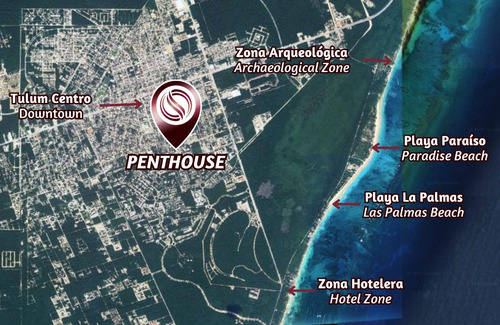 Penthouse Con Alberca Privada, En Venta, Aldea Zamá, Tulum.