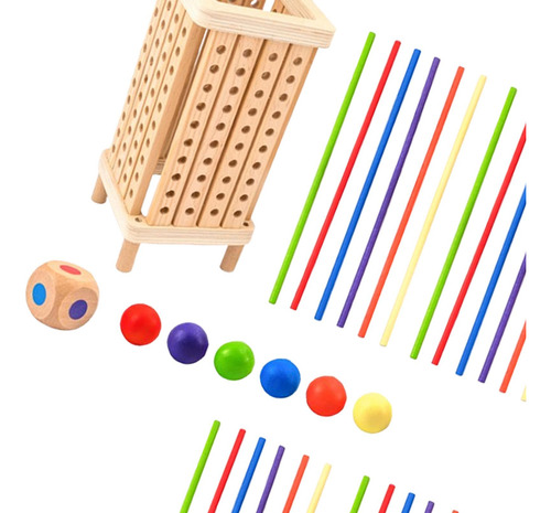 Juguete De Palo Para Niños, Juguete De Tablero De Cuadrado