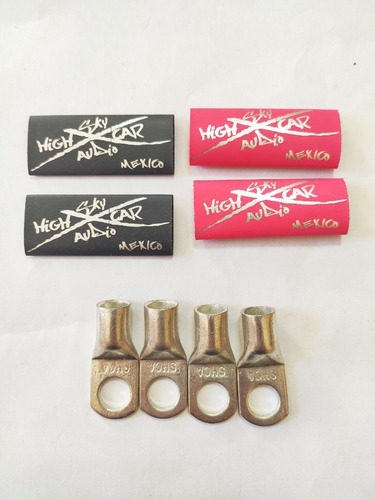 Imagen 2 de 3 de Terminales De Ojillo Calibre 4 100% Cobre Sky High 4pz.