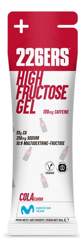 226ers High Frutose Gel 80gr (caixa Com 24 Sachês)
