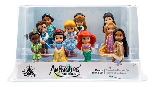 Set De 10 Figuras Animators Princesas Disney Store De Lujo