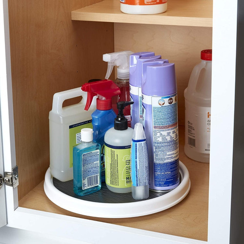 Imagen 3 de 5 de Base Bandeja Giratoria Cocina Condimenteros Aceite Gabinete