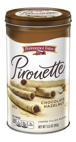 Pepperidge Pirouette Wafers Chocolate Hazelnut 383grs.