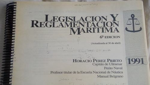 Legislación Y Reglamentación Marítima 6° Edición _ Martínez 