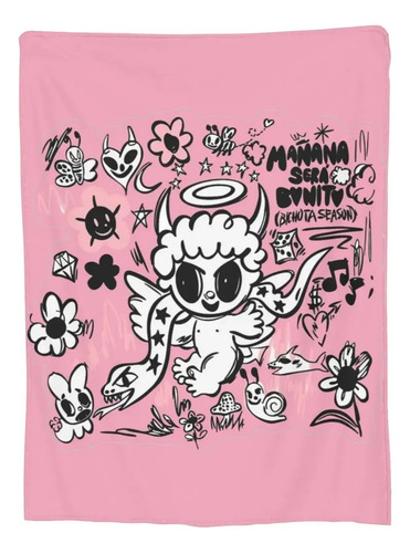 Manta 150x200cm Bug - Manta Super Decorativa De Veludo