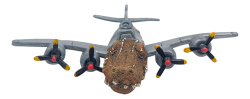 Figura Brainrot Cocodrilo Bombardero Articulado/luz 20 Cm