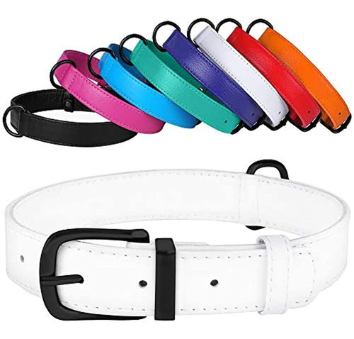 Collardirect Collar De Piel Autentica Para Perro 12 Colores