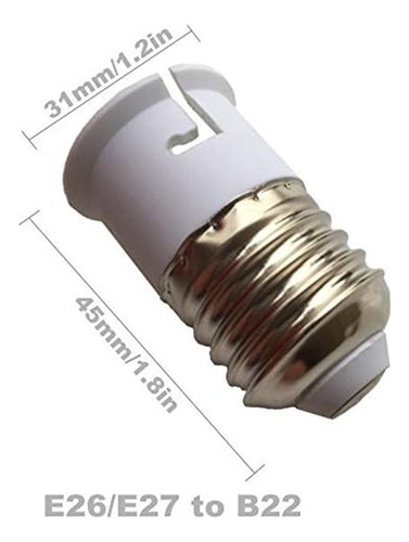 Convertidor De Adaptador B22 Dzydzr 10 Pcs E27 A B22-socador